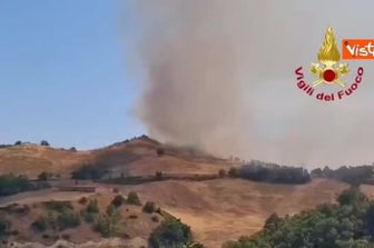 Incendio a Civitella di Romagna, Vigili del Fuoco in azione per domare le fiamme