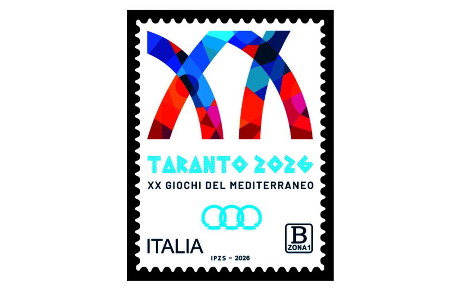 Emesso dal Mimit un francobollo celebrativo per i Giochi del Mediterraneo