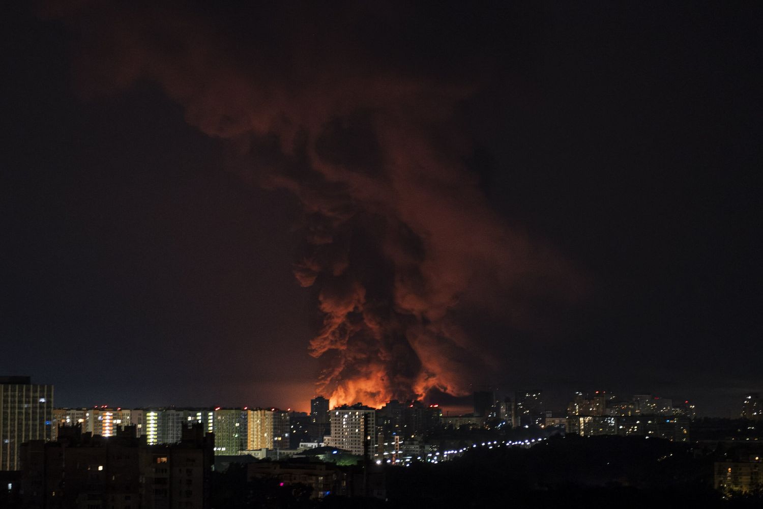 Missili russi su Kiev