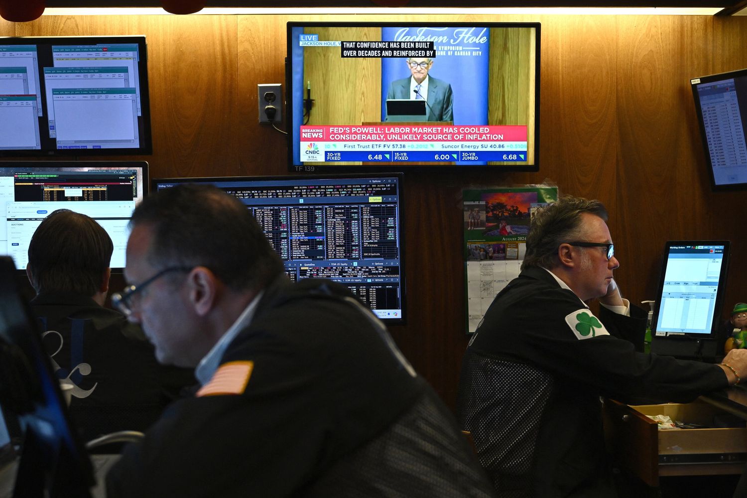 Il presidente della Fed, Jerome Powell, al Simposio di Jackson Hole 2024