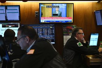 Il presidente della Fed, Jerome Powell, al Simposio di Jackson Hole 2024