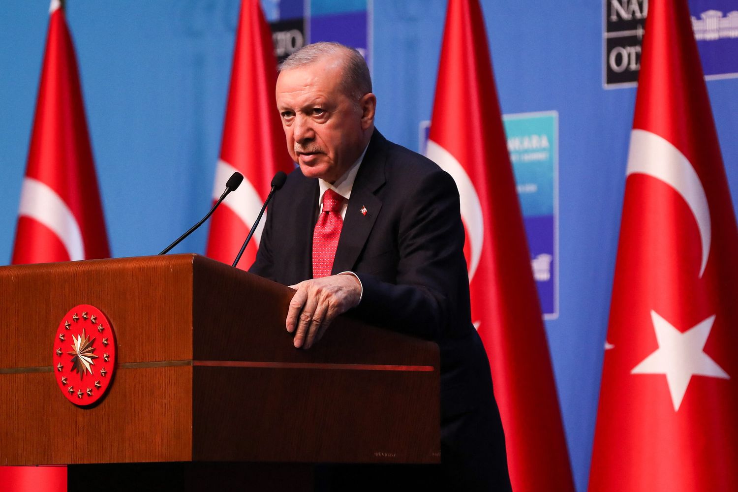 Il presidente turco Recep Tayyip Erdogan al Summit Nato ad Ankara del luglio scorso
