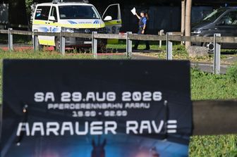 Il luogo dove si è svolto il rave party, l'ippodromo di Schachen nel canton Argovia