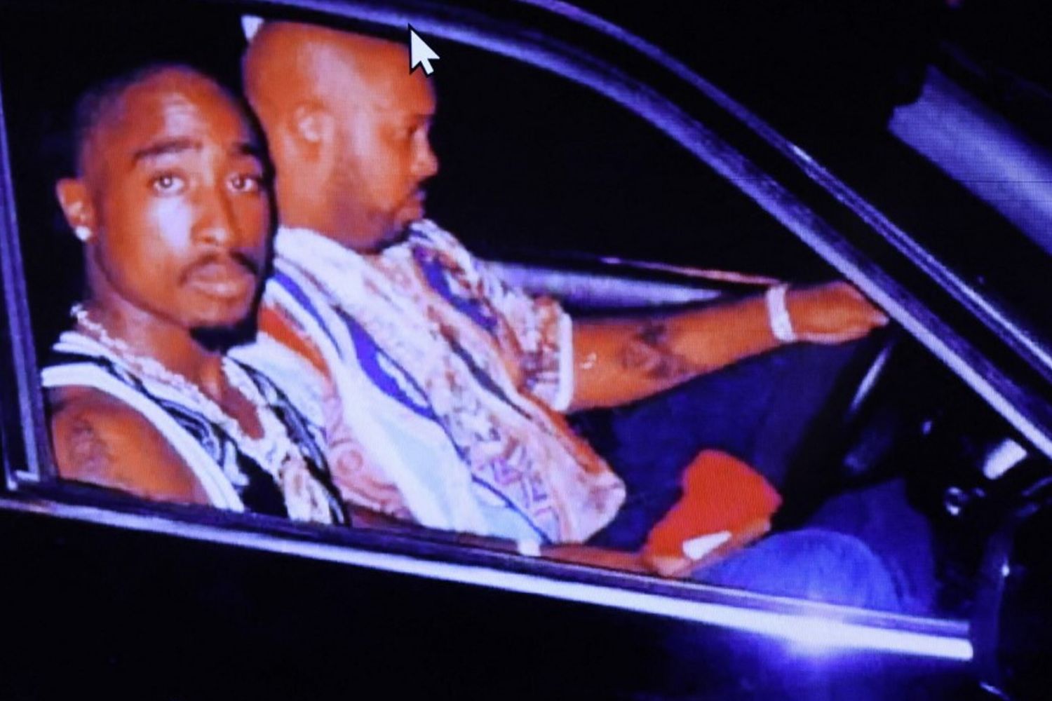 Il rapper Tupac Shakur e Suge Knight, pochi minuti prima dell'omicidio