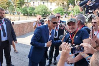 George Clooney a Venezia per ricevere il Leone d'oro