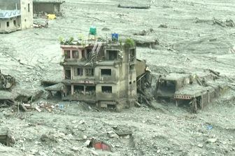 Nuwakot, in Nepal, dopo l'inondazione