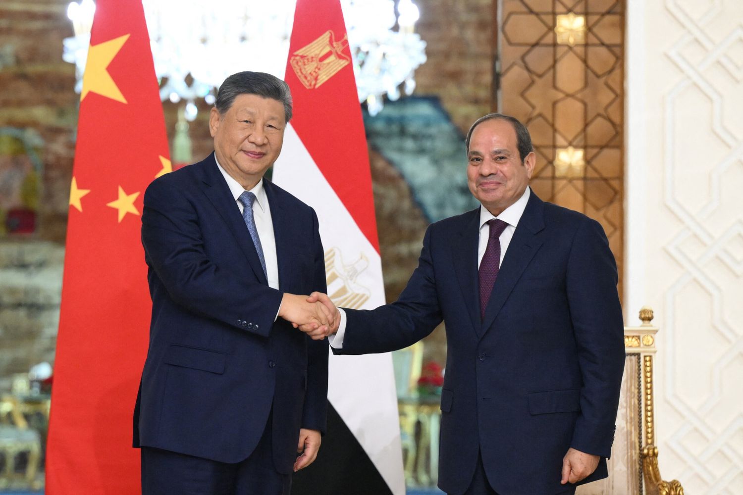 Xi Jinping e Abdel Fattah El-Sisi