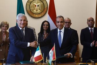 Il ministro Tajani e il suo omologo egiziano Badr Abdelatty