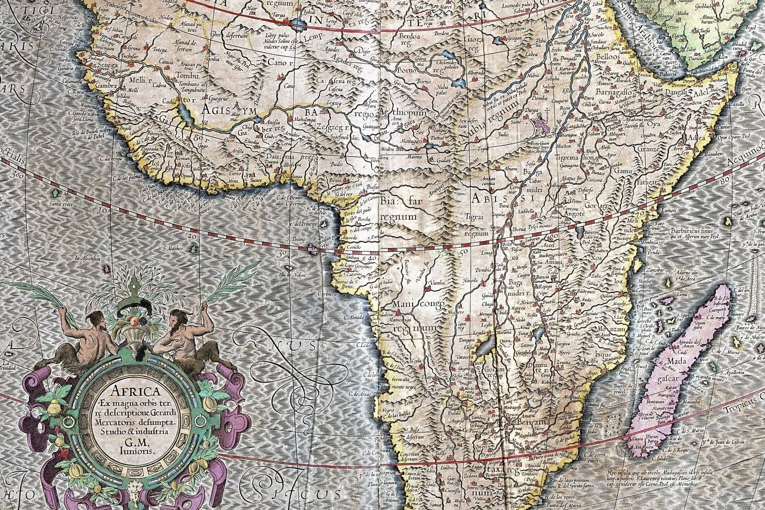 Il continente africano sulla mappa di Gerardo Mercatore