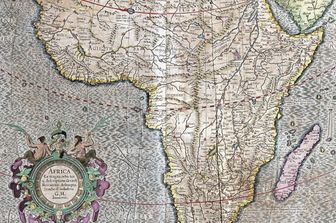Il continente africano sulla mappa di Gerardo Mercatore