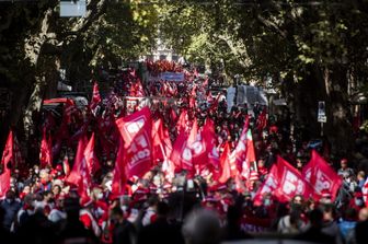La manifestazione della Cgil