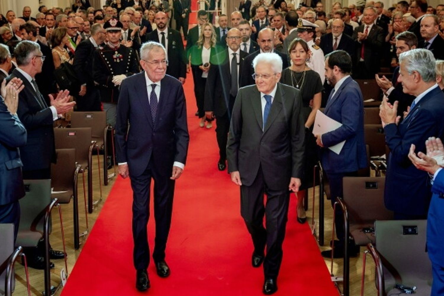 Il presidente Sergio Mattarella a Merano