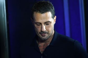 Fabrizio Corona al programma "Non è l'Arena" su La7 - foto del 6 ottobre 2021