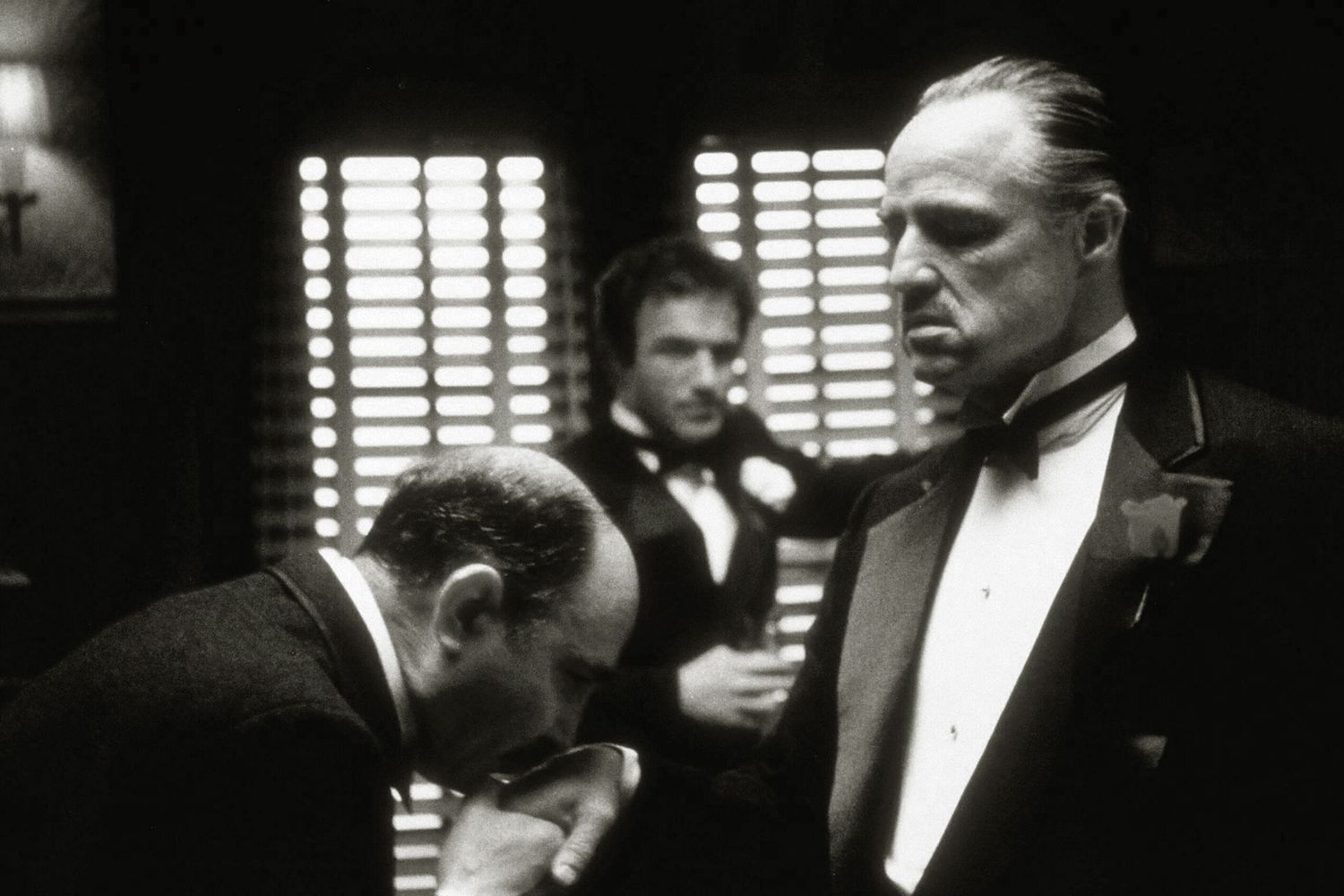 Marlon Brando, James Caan and Salvatore Corsitto, "The Godfather" 1972 Paramount Il Padrino