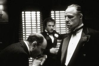Marlon Brando, James Caan and Salvatore Corsitto, "The Godfather" 1972 Paramount Il Padrino