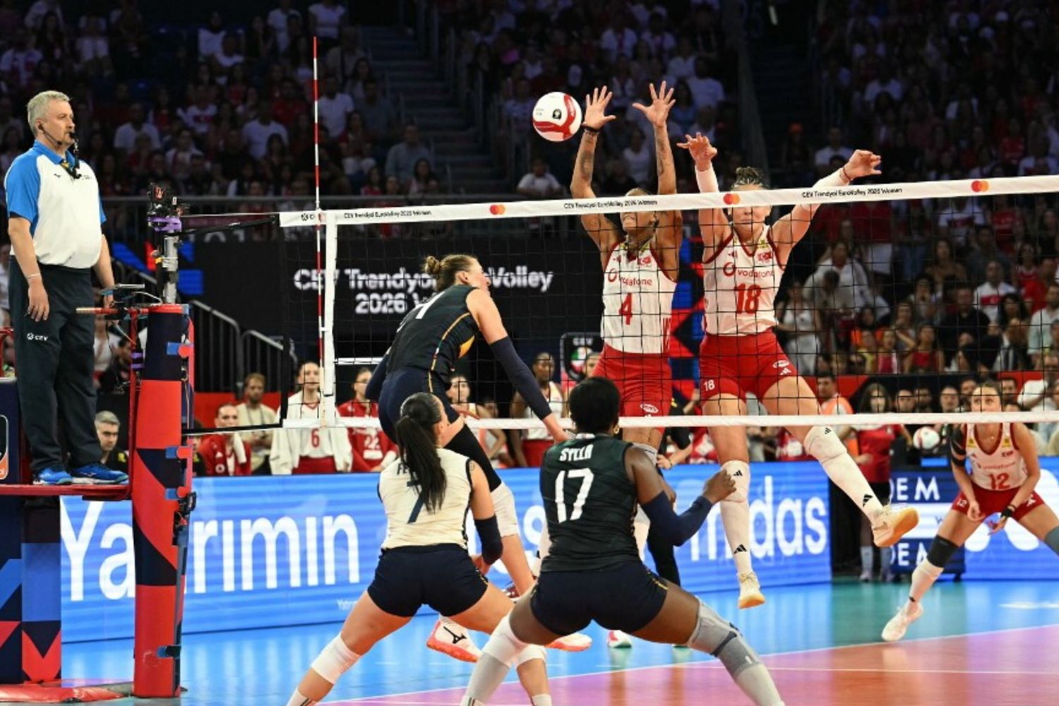 La finale degli europei Volley femminile Italia-Turchia