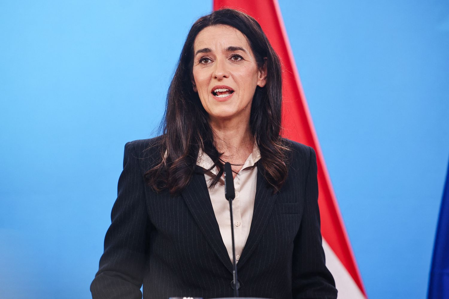 La ministra degli Esteri ungherese Anita Orbán
