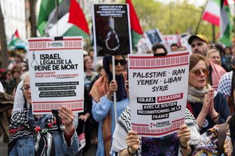 Manifestazioe in Francia pro Pal e contro Israele