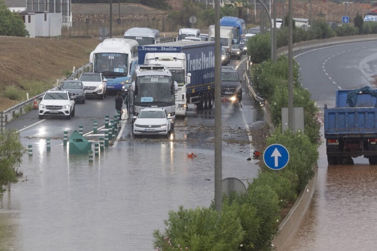 Ibiza sotto la pioggia