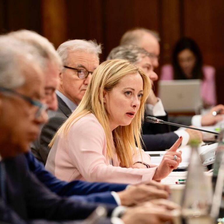 La premier Giorgia Meloni