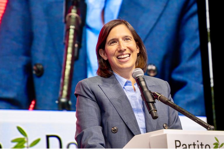 La segretaria del Pd Elly Schlein