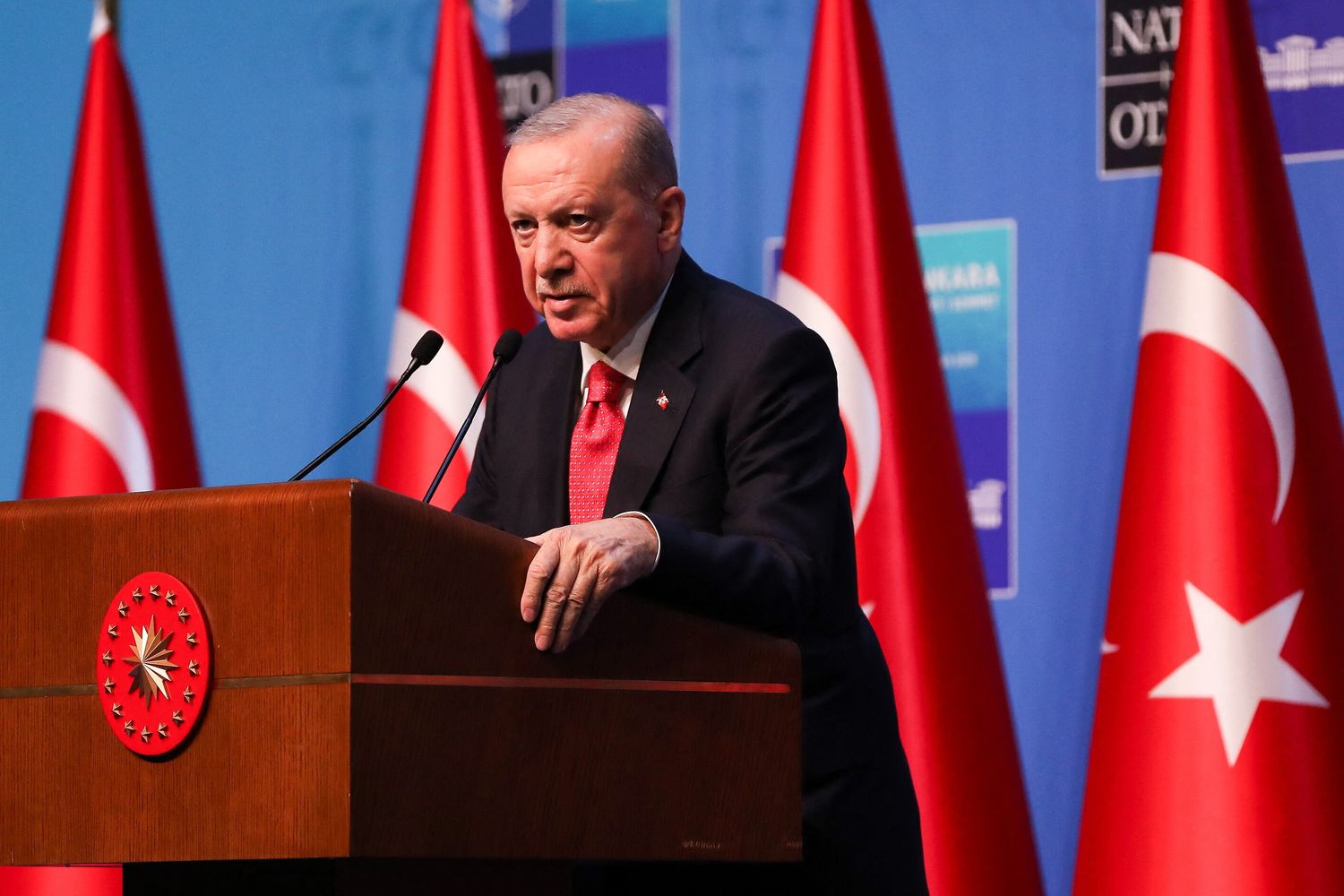 Il presidente turco Recep Tayyip Erdogan al Summit Nato ad Ankara del luglio scorso