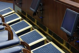Un'aula di tribunale