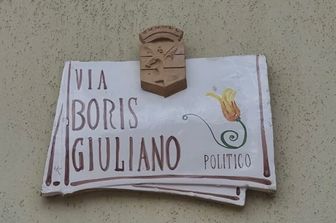 Targa per Boris Giuliano del Comune di Castellana Sicula