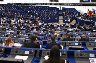Ursula von der Leyen al Parlamento europeo a Strasburgo nel discorso annuale sullo stato dell'Unione