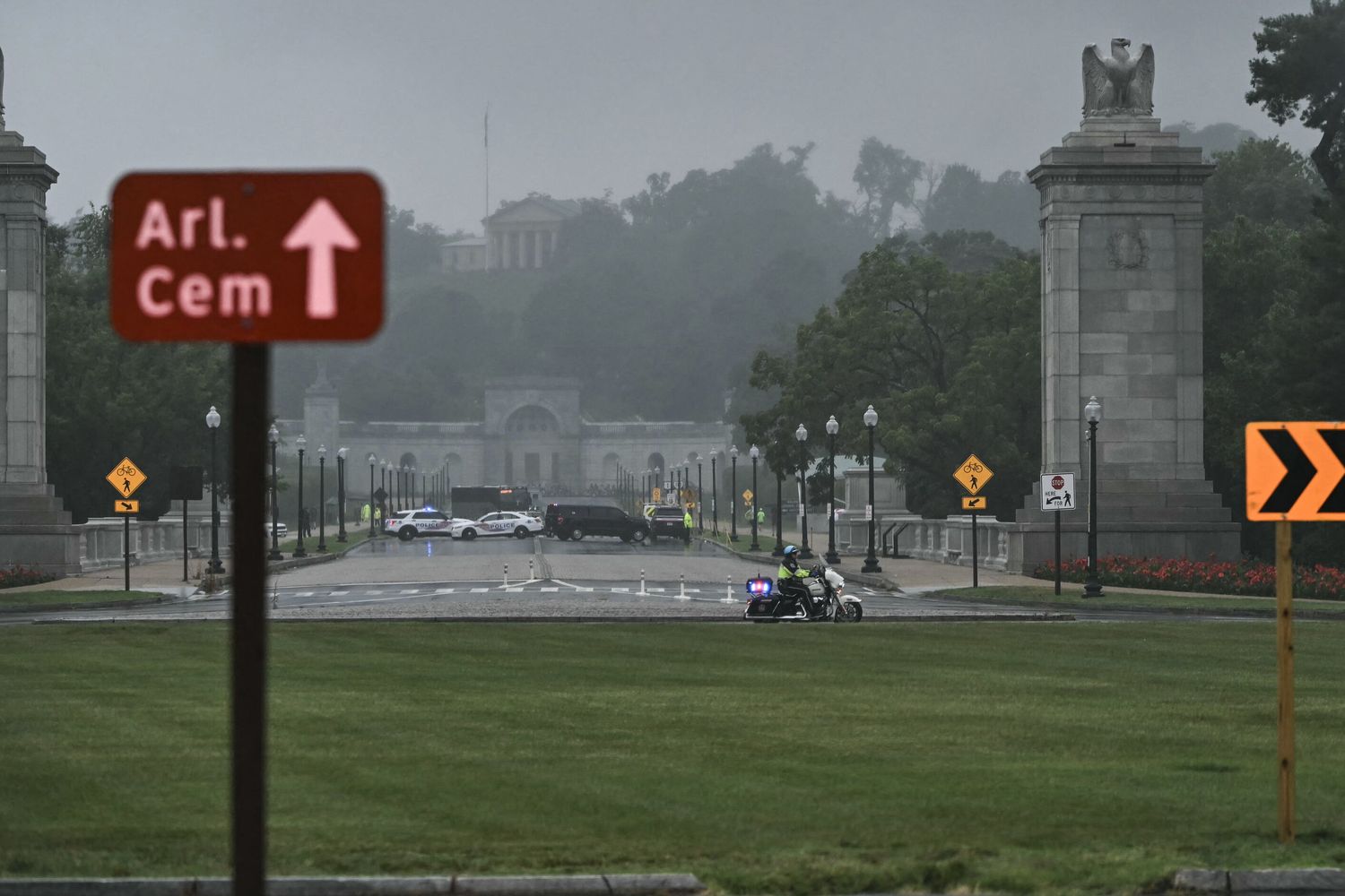 Il Memorial Circle di Washington, dove sorgerà l'arco trionfale di Trump