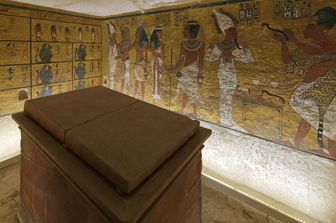 L'interno della tomba di Tutankhamon