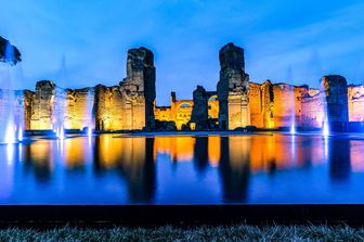 Terme di Caracalla di notte