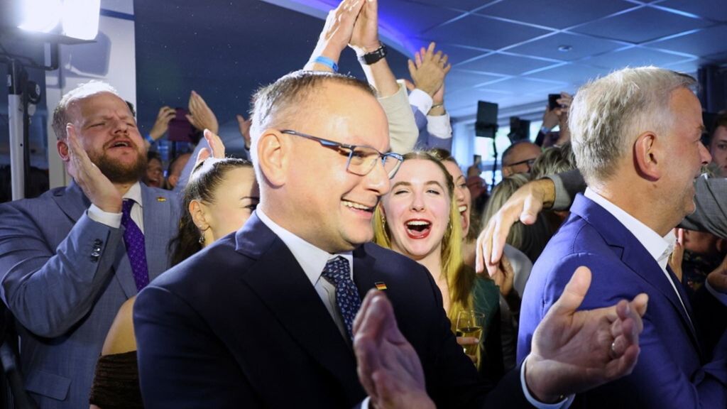 La  festa elettorale AfD