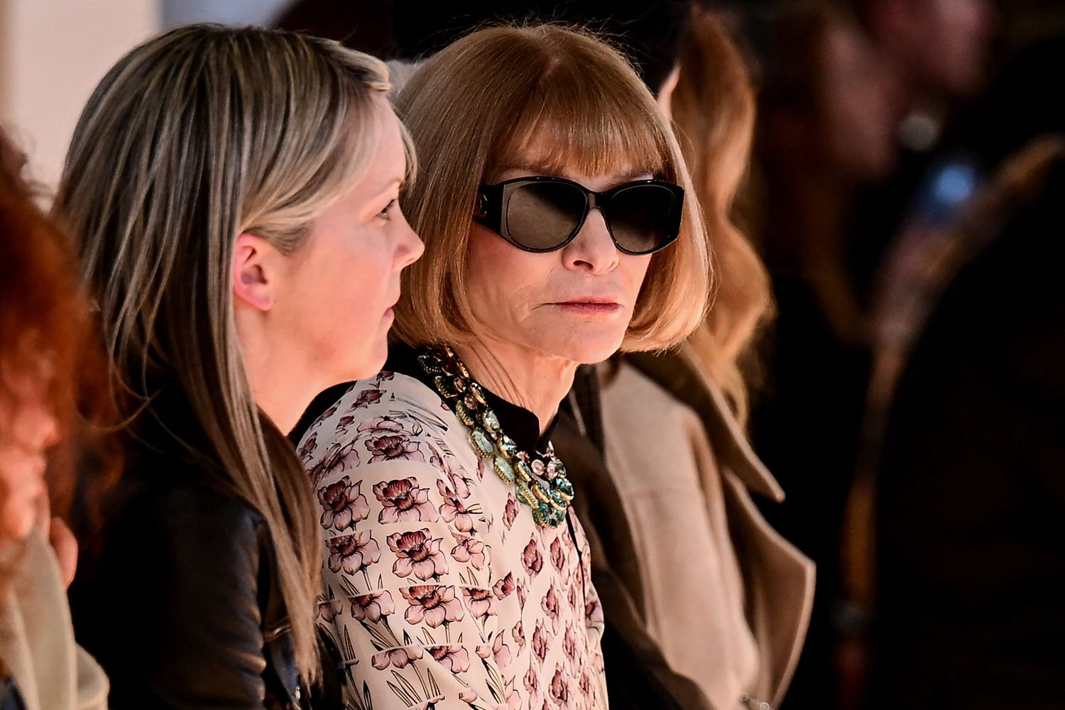 Anna Wintour alla sfilata di Tod's autunno inverno 2025-26, Milano Fashion Week