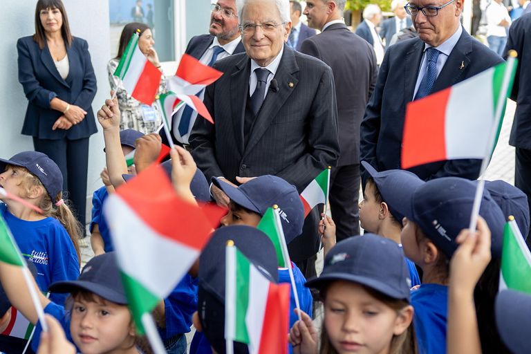 Il presidente Mattarella ad Amatrice