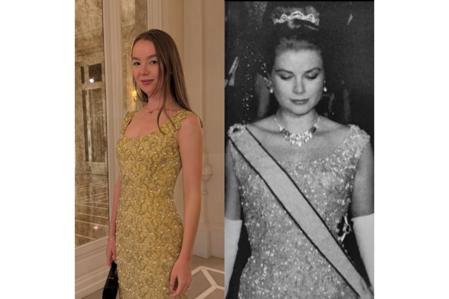 Alexandra di Hannover, l'abito Givenchy di Grace Kelly che attraversa tre generazioni di Grimaldi