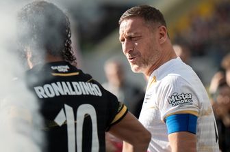 Francesco Totti al Galacticos Show a Chorzow (Polonia) nell'aprile 2026