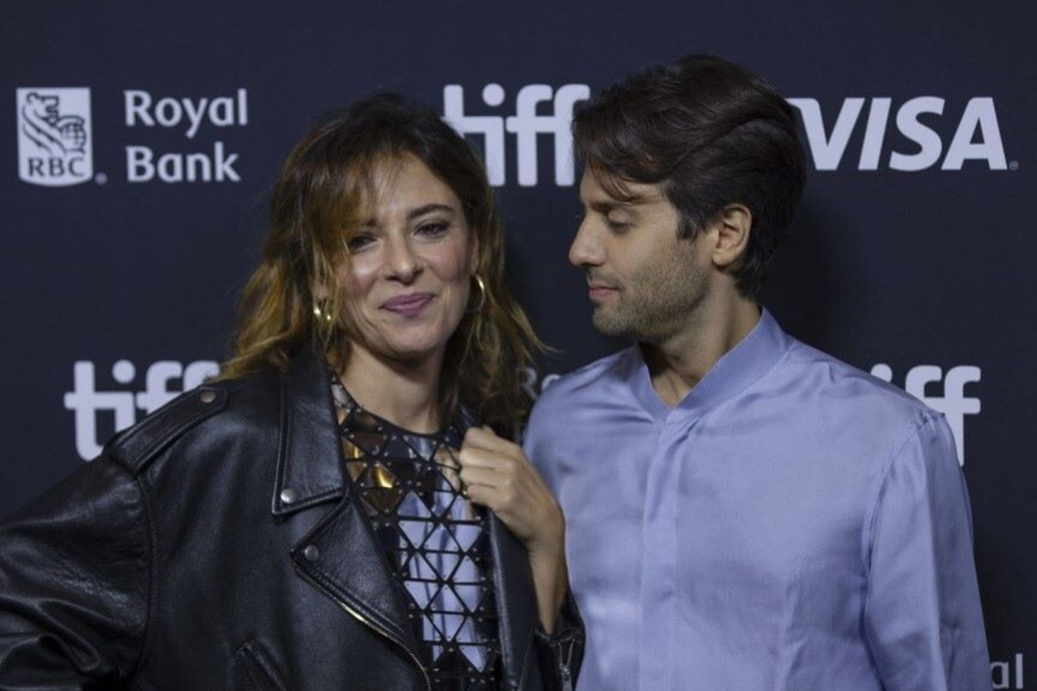 Jasmine Trinca e  Paolo Strippoli alla presentazione de "L'Estranea" alla mostra del Cinema di Venezia