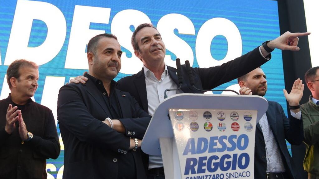 Francesco Cannizzaro e il governatore della Calabria Roberto Occhiuto