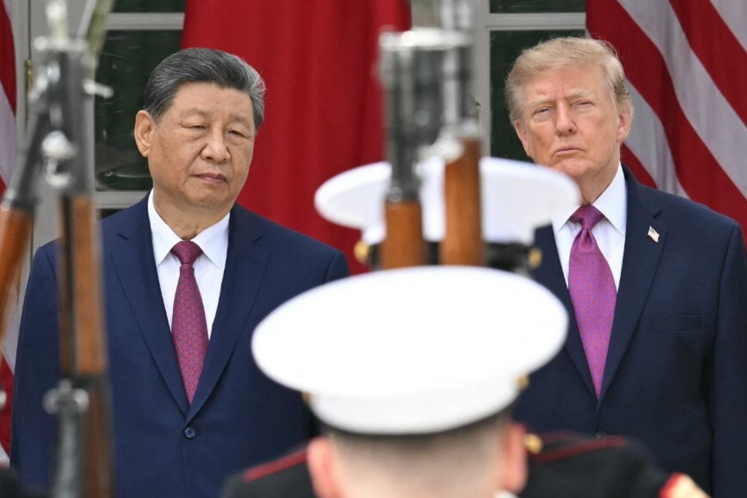 Il presidente cinese Xi Jinping e il presidente statunitense Donald Trump