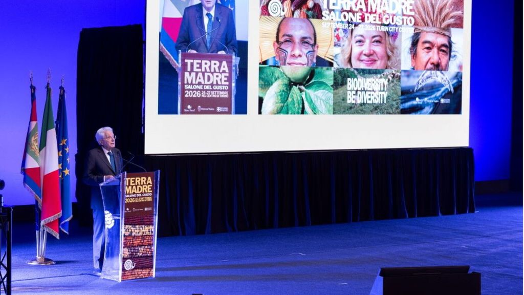 Il presidente Sergio Mattarella a Terra Madre