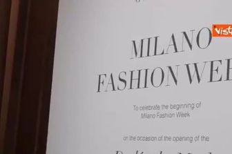 Meloni alla cena di gala della Milano Fashion Week. Presente anche Ambasciatore Usa Fertitta