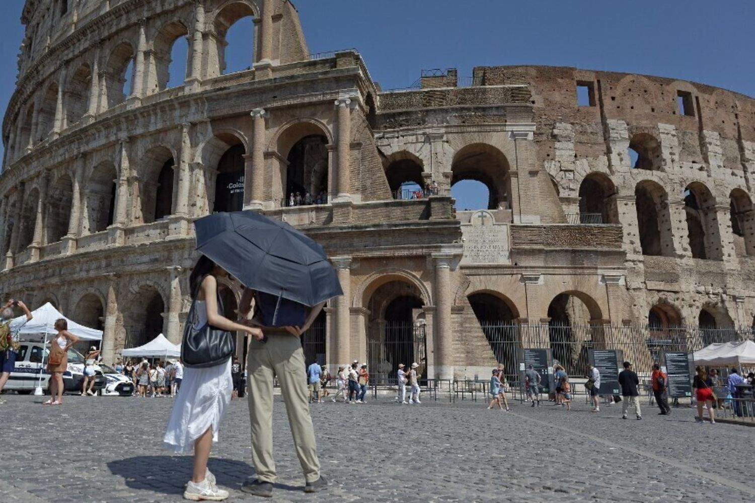 Caldo torrido a Roma