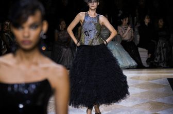 Mostra del Cinema di Venezia. La sfilata di Giorgio Armani all'Arsenale