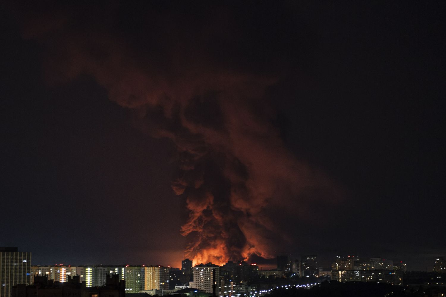Missili russi su Kiev
