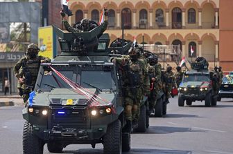 Parata militare per il ritiro della truppe statunitensi dall'Iraq