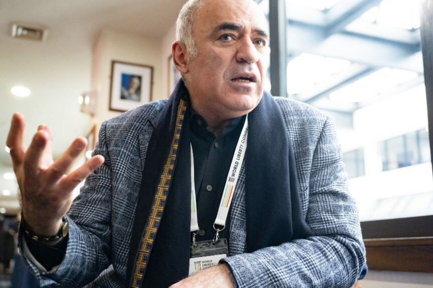 Garry Kasparov, ex campione di scacchi ora attivista politico e oppositore del regime di Putin