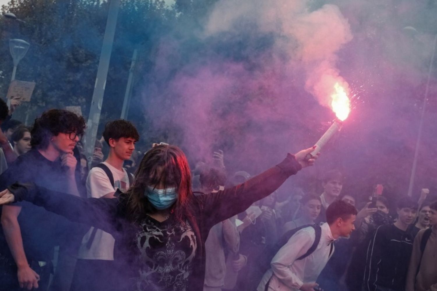 Protesta studenti in Francia