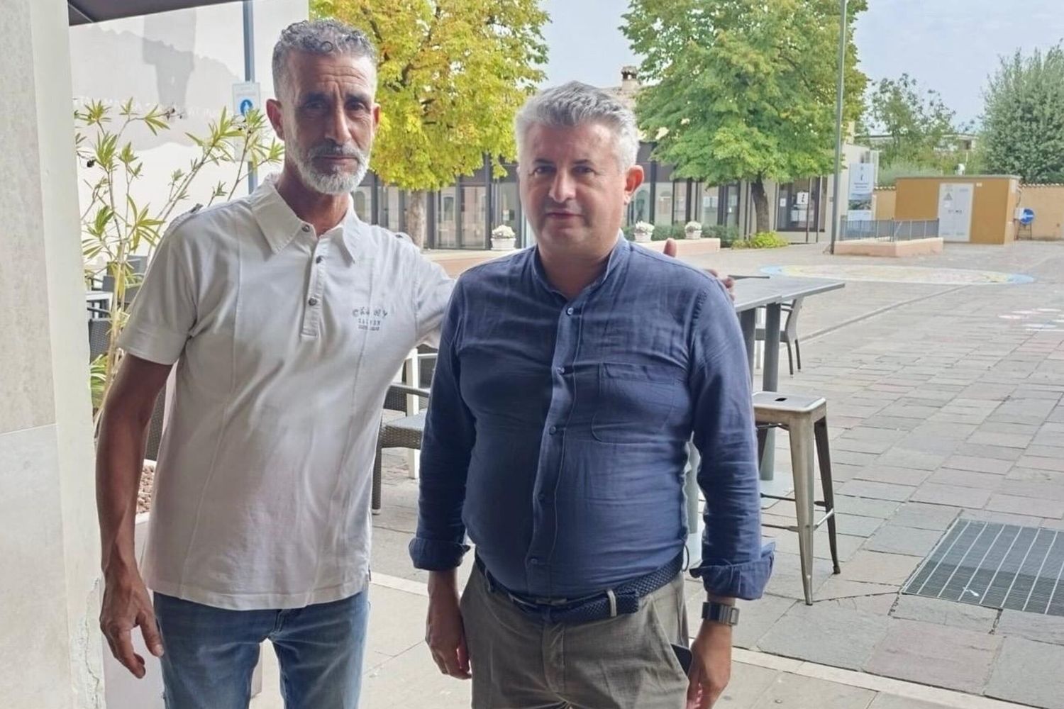 A destra Stefano Soldan, sindaco di Pieve di Soligo