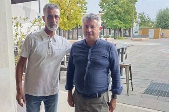 A destra Stefano Soldan, sindaco di Pieve di Soligo
